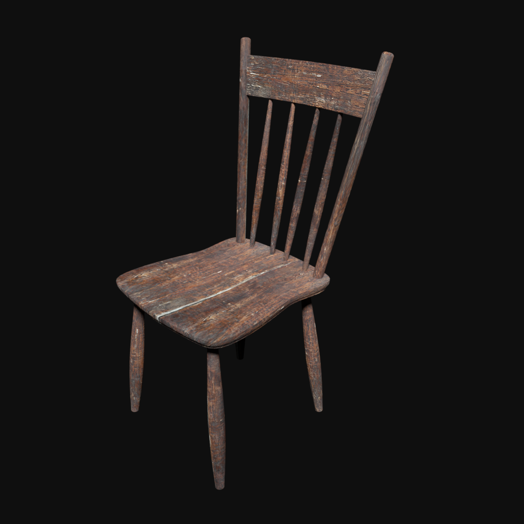 Old wooden chair preview image 1